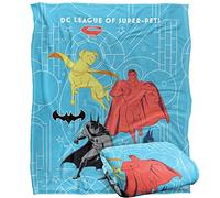 LOGOVISION DC League of Super Pets Monochromatic Heroes Manta súper Suave con Tacto Sedoso - 152 x 127 cm