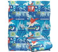LOGOVISION DC League of Super Pets Super Pets Action Panels Manta súper Suave con Tacto Sedoso - 152 x 127 cm
