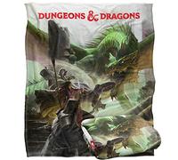 LOGOVISION Dungeons and Dragons - Juego de iniciación de Manta de Tacto Sedoso súper Suave, 152 x 127 cm