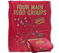 LOGOVISION Elf Buddy Elf Four Food Groups Manta súper Suave con Tacto Sedoso - 152 x 127 cm