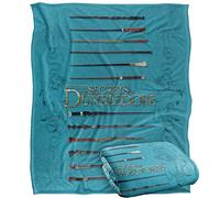 LOGOVISION Fantastic Beasts The Secrets of Dumbledore Blanket, 152 x 127 cm Wands Silky Touch Super Soft Throw Blanket
