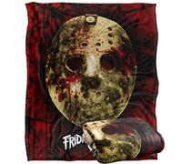 LOGOVISION Friday The 13th Blanket, 152 x 127 cm, Bloody Mask, Silky Touch Super Soft Throw Blanket