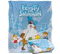 LOGOVISION Frosty The Snowman Frosty and Kids Manta súper Suave con Tacto Sedoso - 152 x 127 cm