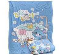 LOGOVISION Gokko X Tom and Jerry Bath Time Manta súper Suave con Tacto Sedoso - 152 x 127 cm