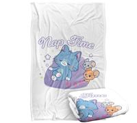 LOGOVISION Gokko X Tom and Jerry Nap Time Manta súper Suave con Tacto Sedoso - 91 x 147 cm