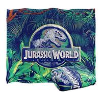 LOGOVISION Jurassic World Jurassic World Jungle Logo Manta súper Suave con Tacto Sedoso - 152 x 127 cm