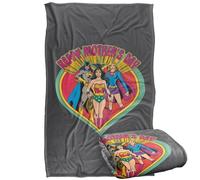 LOGOVISION Justice League Happy Mother's Day Manta súper Suave con Tacto Sedoso - 91 x 147 cm
