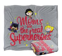LOGOVISION Justice League Mother's Day Moms Are The Real Superheroes Manta súper Suave con Tacto Sedoso - 152 x 127 cm