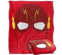 LOGOVISION Justice League The Flash Mask Manta súper Suave con Tacto Sedoso - 152 x 127 cm