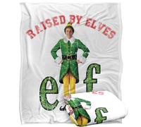 LOGOVISION Kids Elf Christmas Raised by Elves Manta súper Suave con Tacto Sedoso - 152 x 127 cm