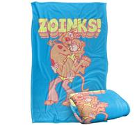 LOGOVISION Kids Scooby Doo Zoinks Repeat Manta súper Suave con Tacto Sedoso - 91 x 147 cm