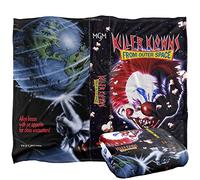 LOGOVISION Killer Klowns from Outer Space - Clown Killer Klowns VHS Manta súper Suave con Tacto Sedoso - 152 x 127 cm