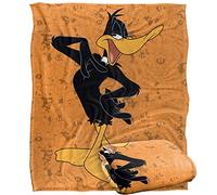 LOGOVISION Looney Tunes Blanket, 152 x 127 cm, Daffy Duck Character Silky Touch Super Soft Throw