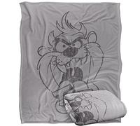 LOGOVISION Looney Tunes Blanket, 152 x 127 cm, Faded Taz Silky Touch Super Soft Throw