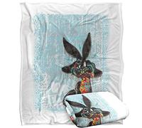 LOGOVISION Looney Tunes Blanket, 152 x 127 cm, Graffiti Rabbit Silky Touch Super Soft Throw