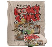 LOGOVISION Looney Tunes Blanket, 152 x 127 cm, Saturday Mornings Silky Touch Super Soft Throw