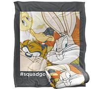 LOGOVISION Looney Tunes Blanket, 152 x 127 cm, Squad Goals Silky Touch Super Soft Throw