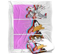 LOGOVISION Looney Tunes Blanket, 152 x 127 cm, Tiles Silky Touch Super Soft Throw