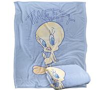 LOGOVISION Looney Tunes Blanket, 152 x 127 cm, Tweety Fade Silky Touch Super Soft Throw