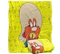 LOGOVISION Looney Tunes Blanket, 152 x 127 cm, Yosemite Sam Character Silky Touch Super Soft Throw