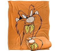 LOGOVISION Looney Tunes Blanket, 152 x 127 cm, Yosemite Sam Face Silky Touch Super Soft Throw
