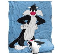 LOGOVISION Looney Tunes Sylvester Character Manta súper Suave con Tacto Sedoso - 152 x 127 cm