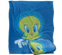 LOGOVISION Looney Tunes Tweety Swirl Manta súper Suave con Tacto Sedoso - 152 x 127 cm