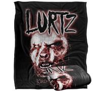LOGOVISION Lord of The Rings Evil Lurtz Manta súper Suave con Tacto Sedoso - 152 x 127 cm
