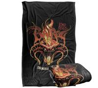 LOGOVISION Lord of The Rings Moria Balrog Flames Manta súper Suave con Tacto Sedoso - 91 x 147 cm
