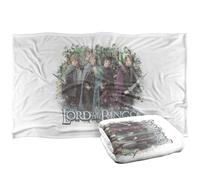 LOGOVISION Lord of The Rings Vintage Hobbits Manta súper Suave con Tacto Sedoso - 91 x 147 cm