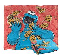 LOGOVISION Manta con diseño de Monstruo de Galletas de Plaza Sésamo, con Licencia Oficial, Tacto Sedoso, súper Suave, 152 x 127 cm