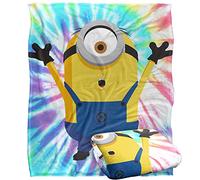 LOGOVISION Minions Peace Sign Tie Dye Silky Touch Super Soft Throw Blanket 152 X 127 Cm