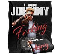 LOGOVISION Mortal Kombat 2 I Am Johnny Cage Manta súper Suave con Tacto Sedoso - 152 x 127 cm
