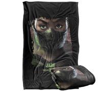 LOGOVISION Mortal Kombat 2 Jade Portrait Manta súper Suave con Tacto Sedoso - 91 x 147 cm