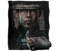 LOGOVISION Mortal Kombat 2 Kung Lao Portrait Manta súper Suave con Tacto Sedoso - 152 x 127 cm
