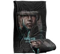 LOGOVISION Mortal Kombat 2 Kung Lao Portrait Manta súper Suave con Tacto Sedoso - 91 x 147 cm