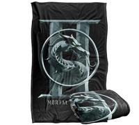 LOGOVISION Mortal Kombat 2 - Manta con Logotipo de Sello Grande, Tacto Sedoso, súper Suave, 91 x 147 cm