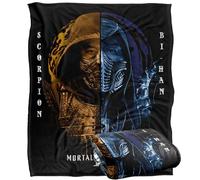 LOGOVISION Mortal Kombat 2 Scoprion Bihan Mortal Enemies Manta súper Suave con Tacto Sedoso - 152 x 127 cm