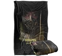 LOGOVISION Mortal Kombat 2 Scorpion Portrait Manta súper Suave con Tacto Sedoso - 91 x 147 cm