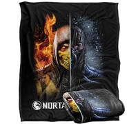 LOGOVISION Mortal Kombat X Scorpion and Sub Zero Manta súper Suave con Tacto Sedoso - 152 x 127 cm