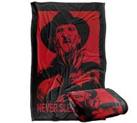 LOGOVISION Nightmare On ELM Street Never Sleep Again Manta súper Suave con Tacto Sedoso - 91 x 147 cm