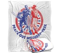 LOGOVISION Peacemaker Blanket, 152 x 127 cm The Vigilante Peace Stamp Silky Touch Super Soft Throw Blanket