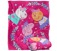 LOGOVISION Peppa Pig - Manta Infantil de Tacto Sedoso, 152 x 127 cm, Peppa Suzy Candy Friends