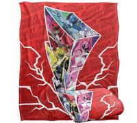 LOGOVISION Power Rangers Lightning Bolt Rangers Manta súper Suave con Tacto Sedoso - 152 x 127 cm
