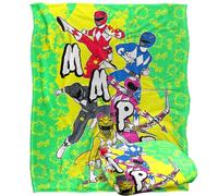 LOGOVISION Power Rangers - Manta de 152 x 127 cm, Manta Suave y Sedosa al Tacto