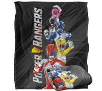 LOGOVISION Power Rangers Ranger Stack Manta súper Suave con Tacto Sedoso - 152 x 127 cm