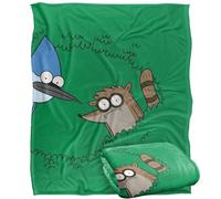 LOGOVISION Regular Show Peeking Through The Bushes Manta súper Suave con Tacto Sedoso - 152 x 127 cm