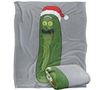 LOGOVISION Rick and Morty Christmas, Merry Rickmas with Pickle Rick Manta súper Suave con Tacto Sedoso - 152 x 127 cm
