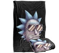 LOGOVISION Rick and Morty Cool Alternate Reality - Manta de Tacto Sedoso, súper Suave, 36 x 58 Pulgadas