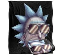 LOGOVISION Rick and Morty Cool Rick Alternate Reality Manta súper Suave con Tacto Sedoso - 152 x 127 cm
